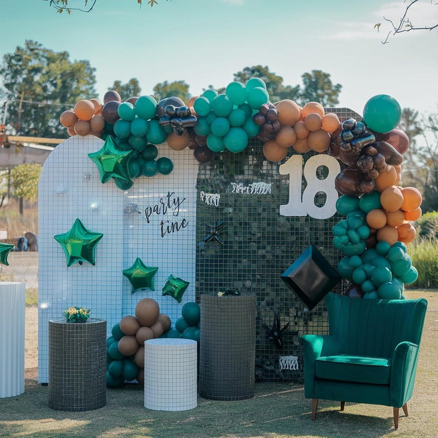 Globos de Láttex 30 cm FEYG Verde y Negro para Fiestas