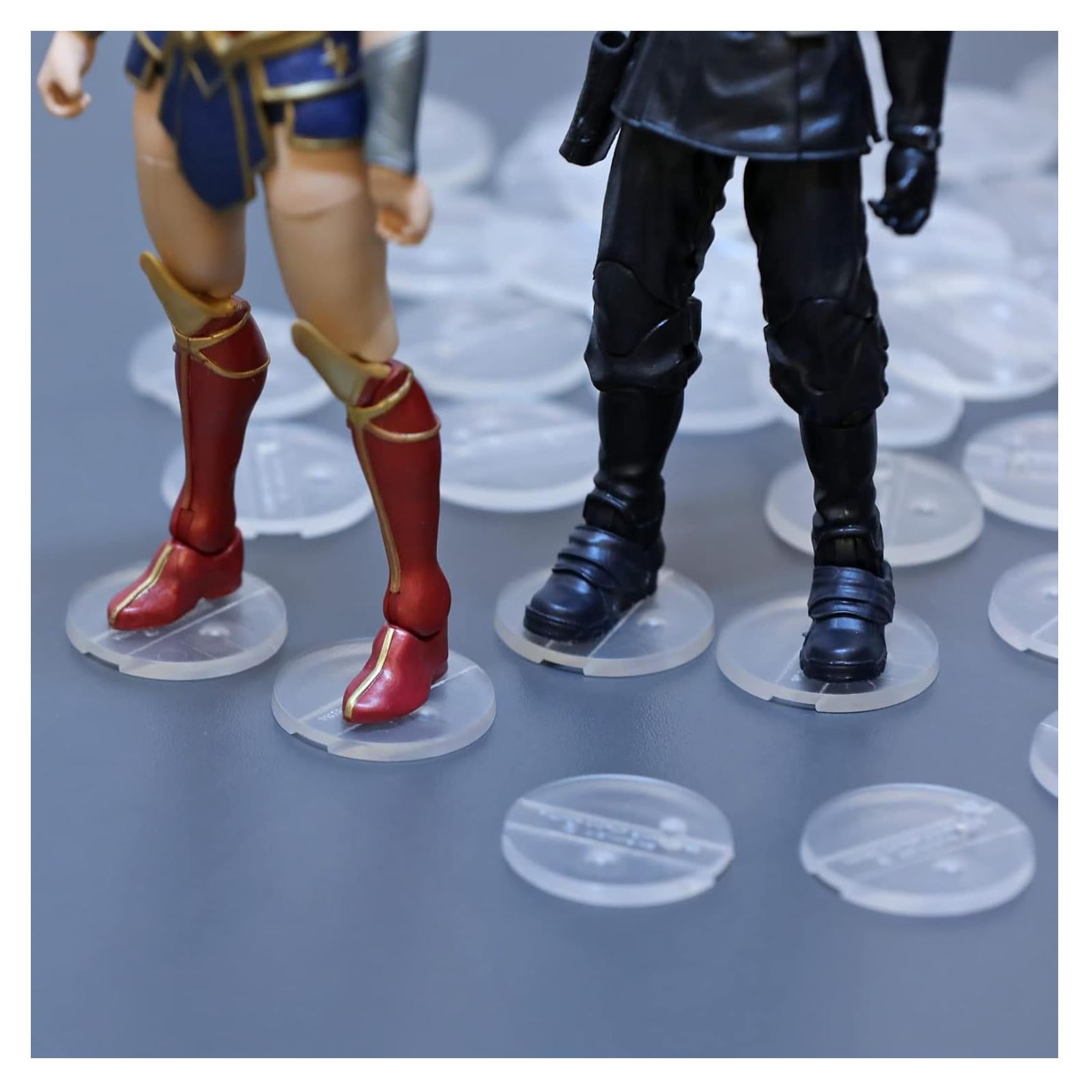100 Soportes para Figuras de Acción FIGURESLAB 6" Transparentes
