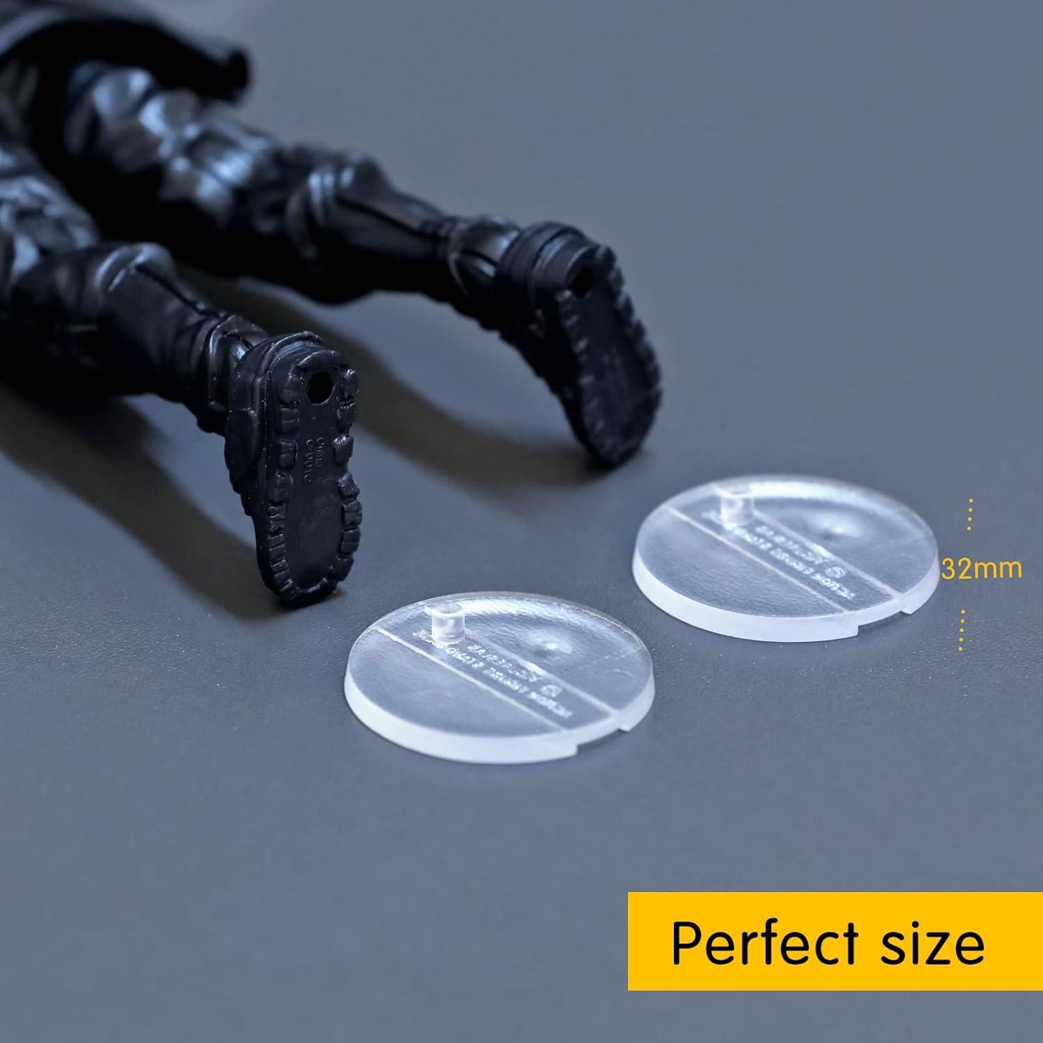 100 Soportes para Figuras de Acción FIGURESLAB 6" Transparentes