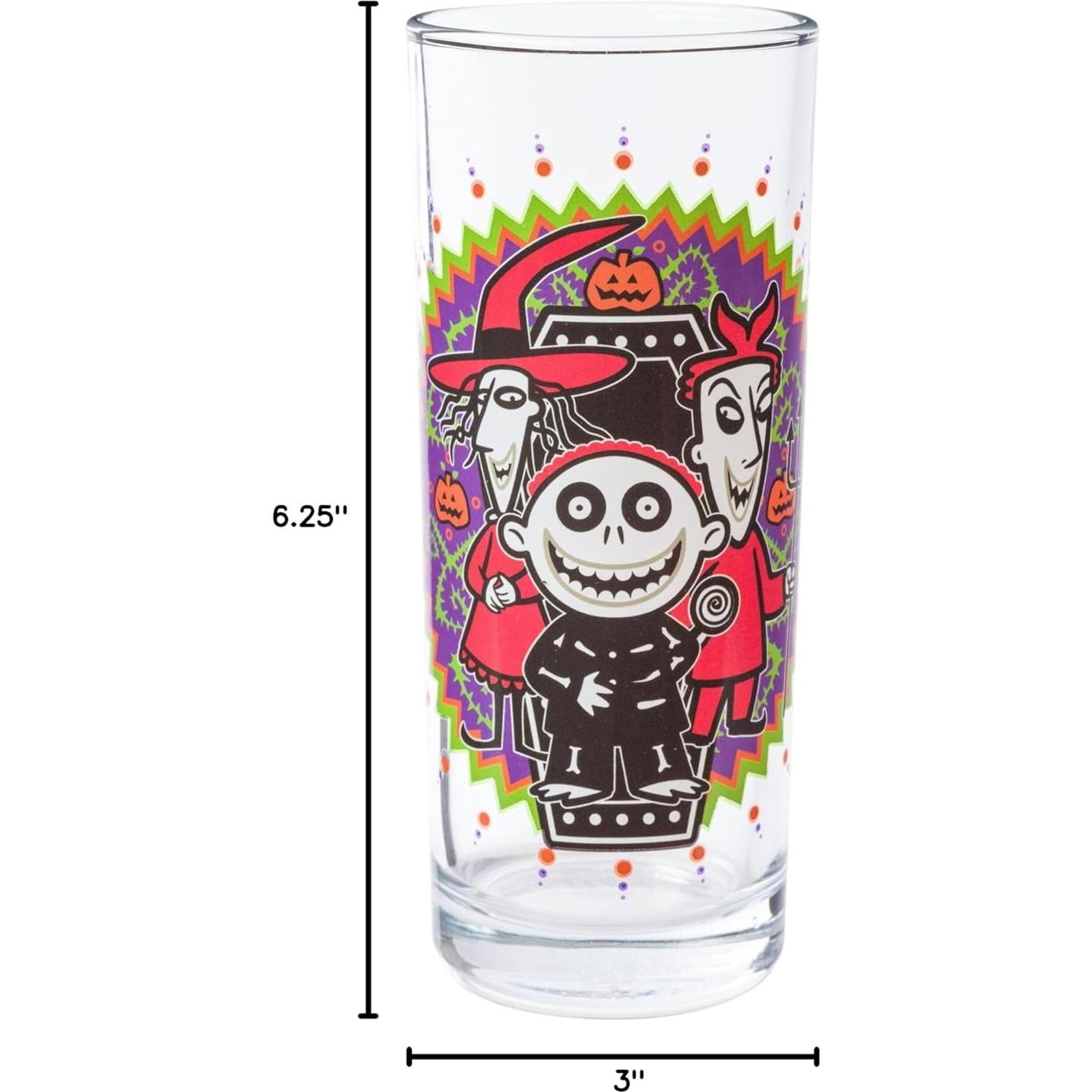 Conjunto de 4 vasos de cristal Silver Buffalo 0.29L El extraño mundo de Jack