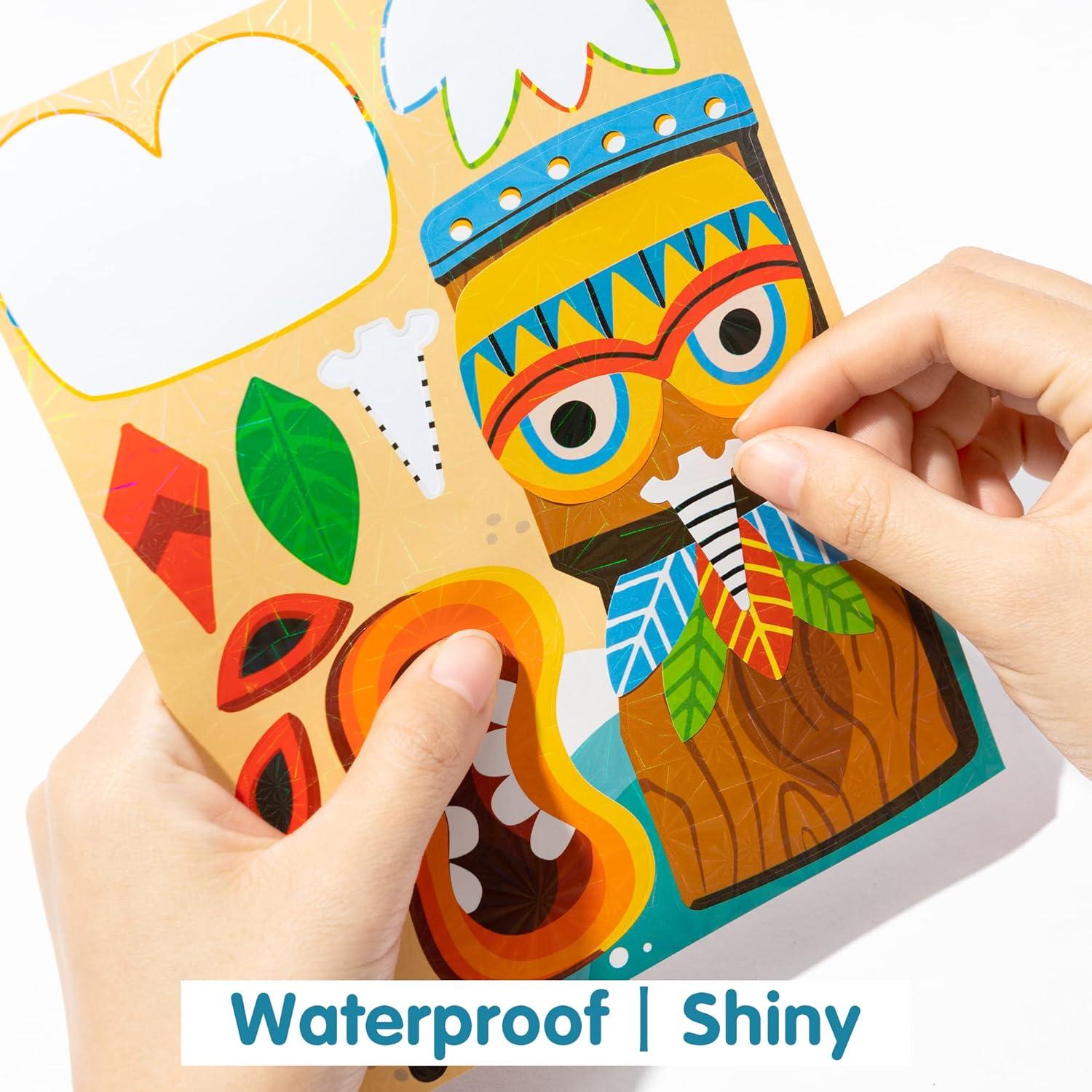 Stickers Holográficos Hawaii HubirdSall 40 Pcs Verano Playa