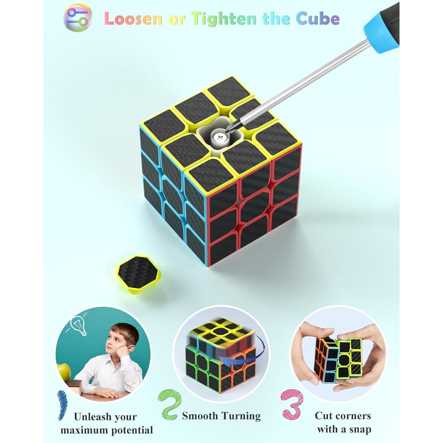 Conjunto de Cubos de Velocidad Roxenda 2x2 3x3 4x4 y Pirámide