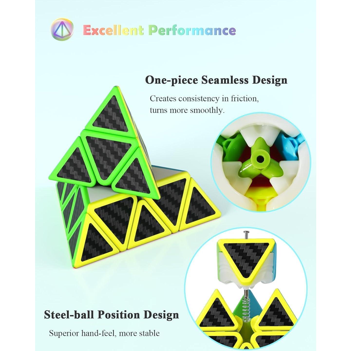Conjunto de Cubos de Velocidad Roxenda 2x2 3x3 4x4 y Pirámide