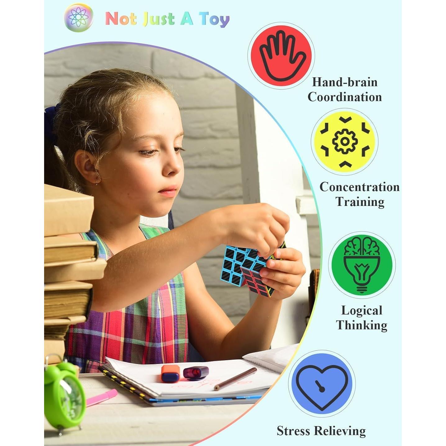 Conjunto de Cubos de Velocidad Roxenda 2x2 3x3 4x4 y Pirámide