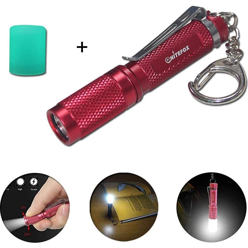 Mini Linterna de Llavero Nitefox K3 150 Lúmenes Resistente al Agua