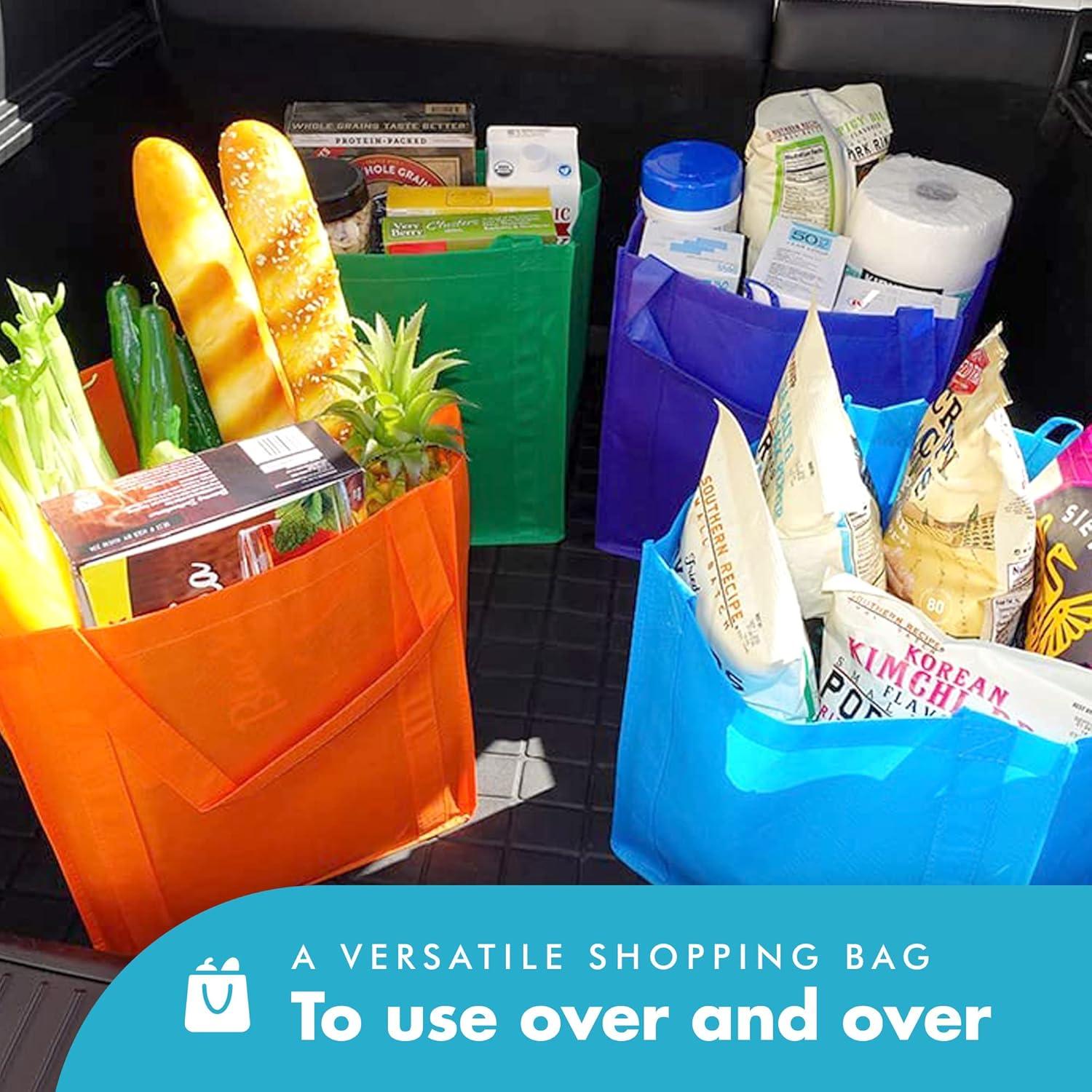 Bolsas de Compras Reutilizables Simply Green 33x38 cm - Paquete de 10