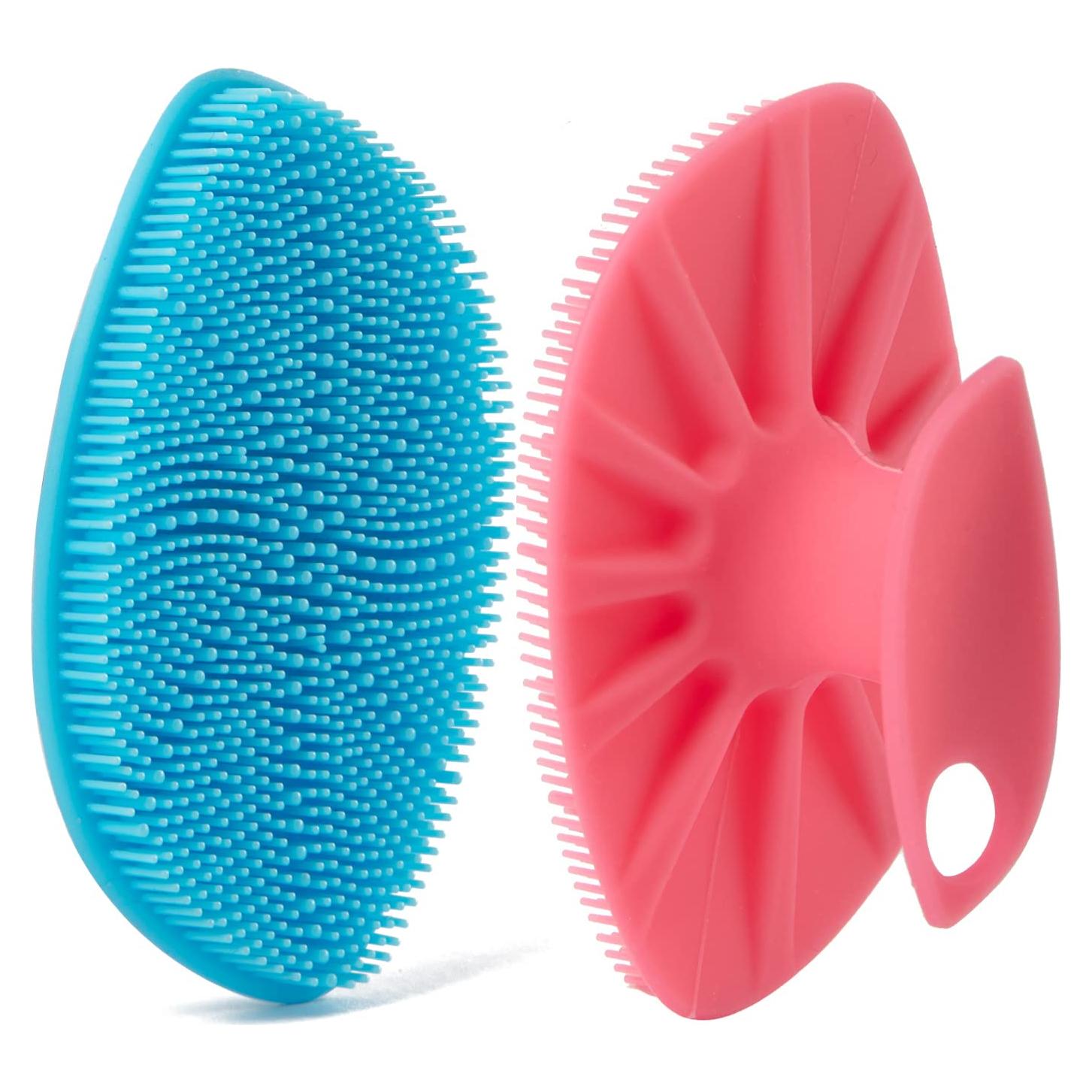 Esfregador Facial de Silicona HieerBus - Paquete de 2, 7.6cm