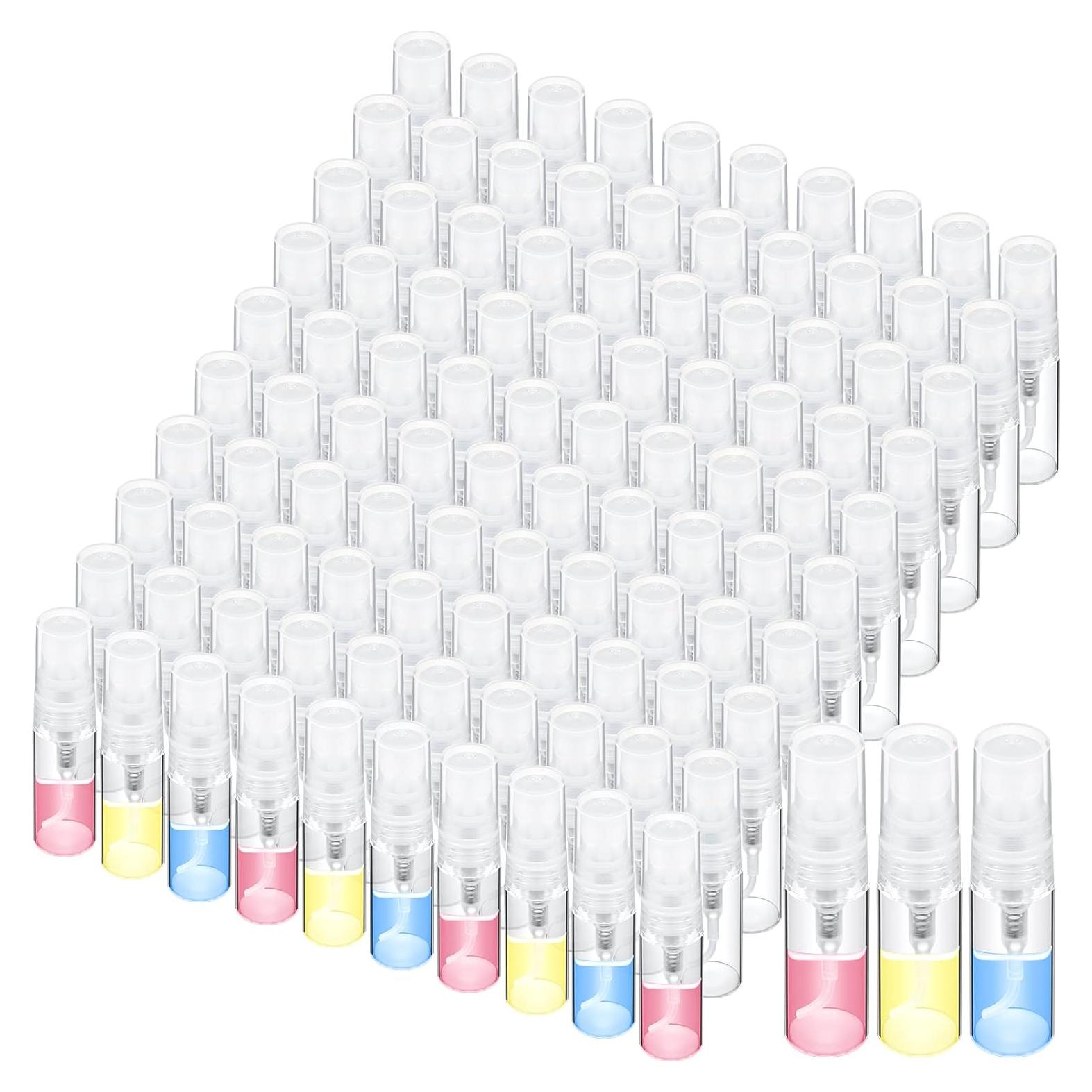 100 Mini Botellas Spray Vidrio 3ml Lallisa Recargables