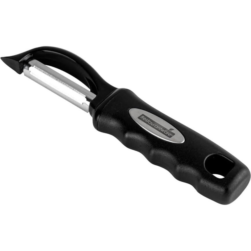 Pelador de Verduras Restaurantware 19 cm Acero Inoxidable Negro