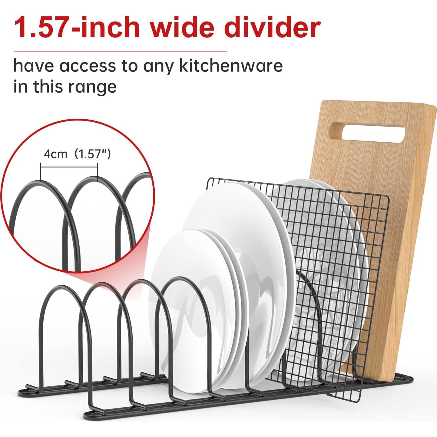Soporte para tapas de ollas JAQ, 34.5cm, organizador de cocina