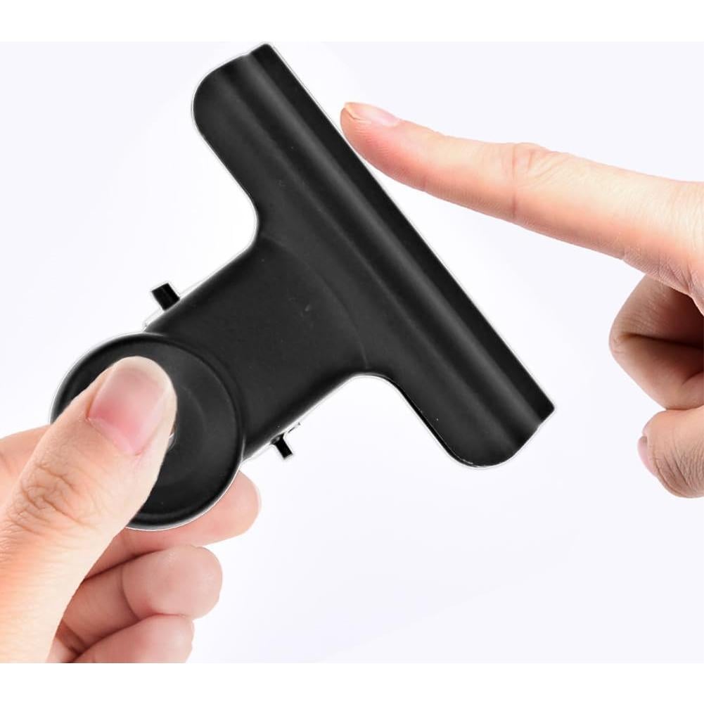 Clips de Papel Coideal Negros 5 cm - Paquete de 20 Clips de Metal