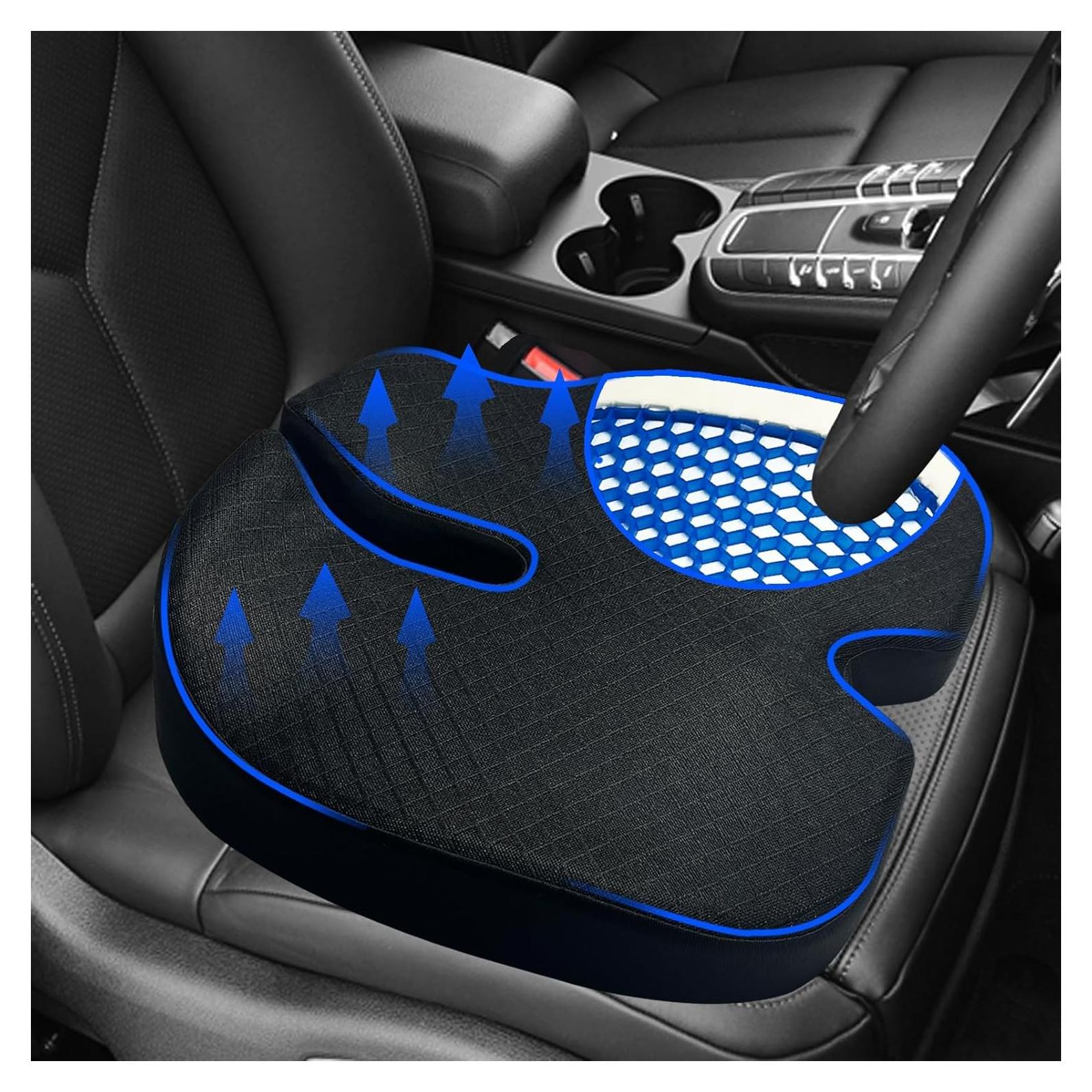 Cojín de Asiento de Gel y Espuma TOYALI CST-ZD Negro 45x46 cm