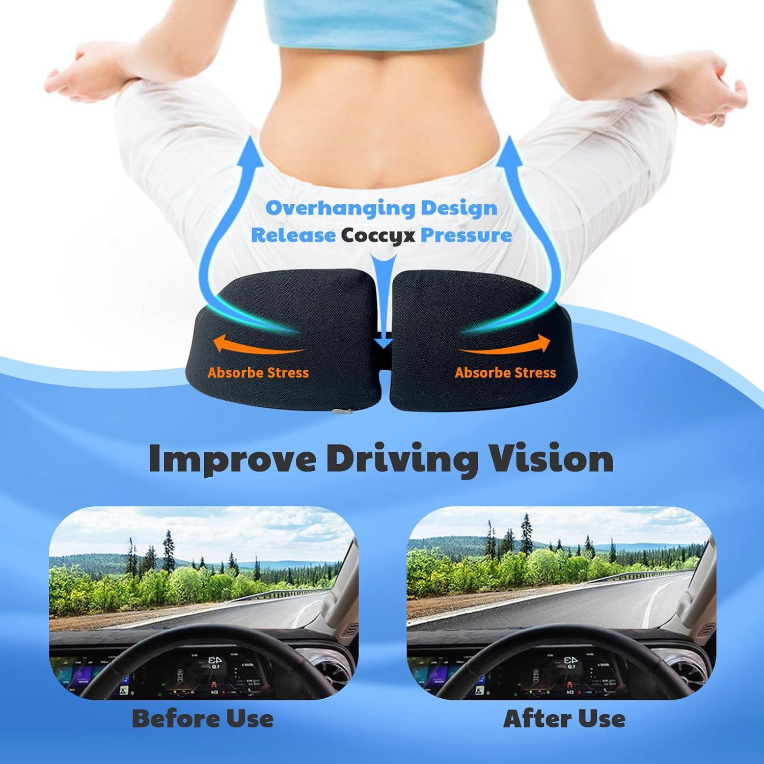 Cojín de Asiento de Gel y Espuma TOYALI CST-ZD Negro 45x46 cm