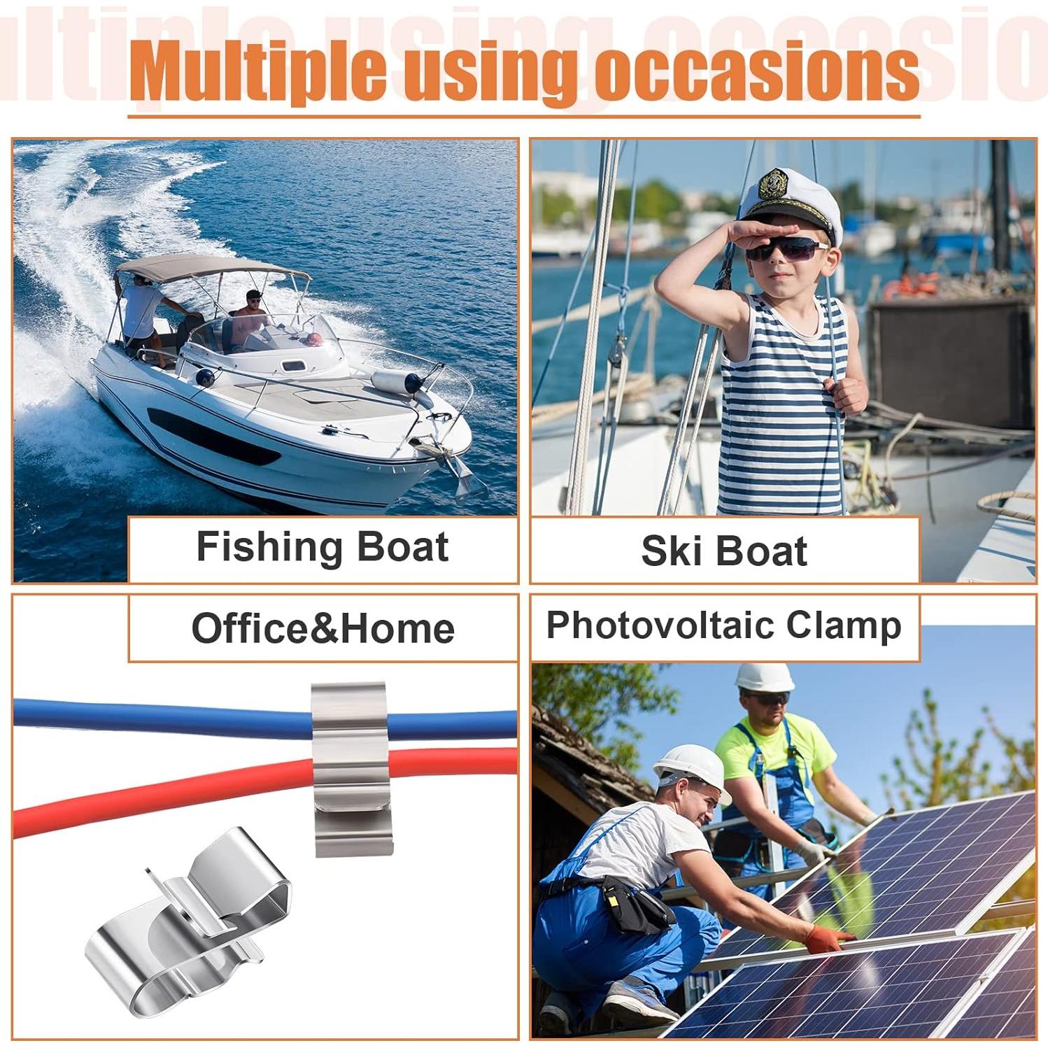 Clips de Alambre de Acero Inoxidable Zhengmy 50 Pcs 22.5 mm