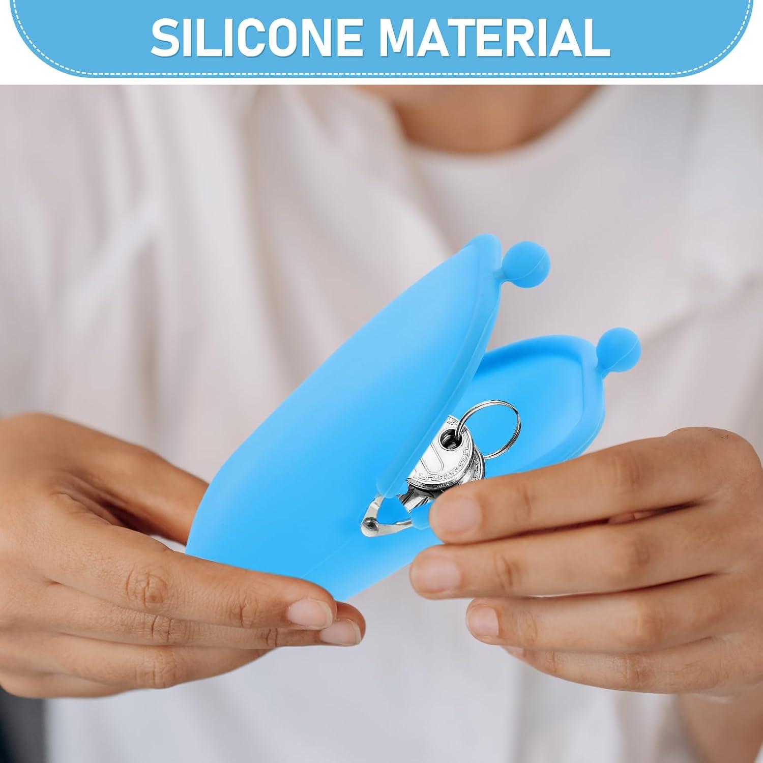 Monedero de Silicona Abaodam 16.5x12cm Azul Mini