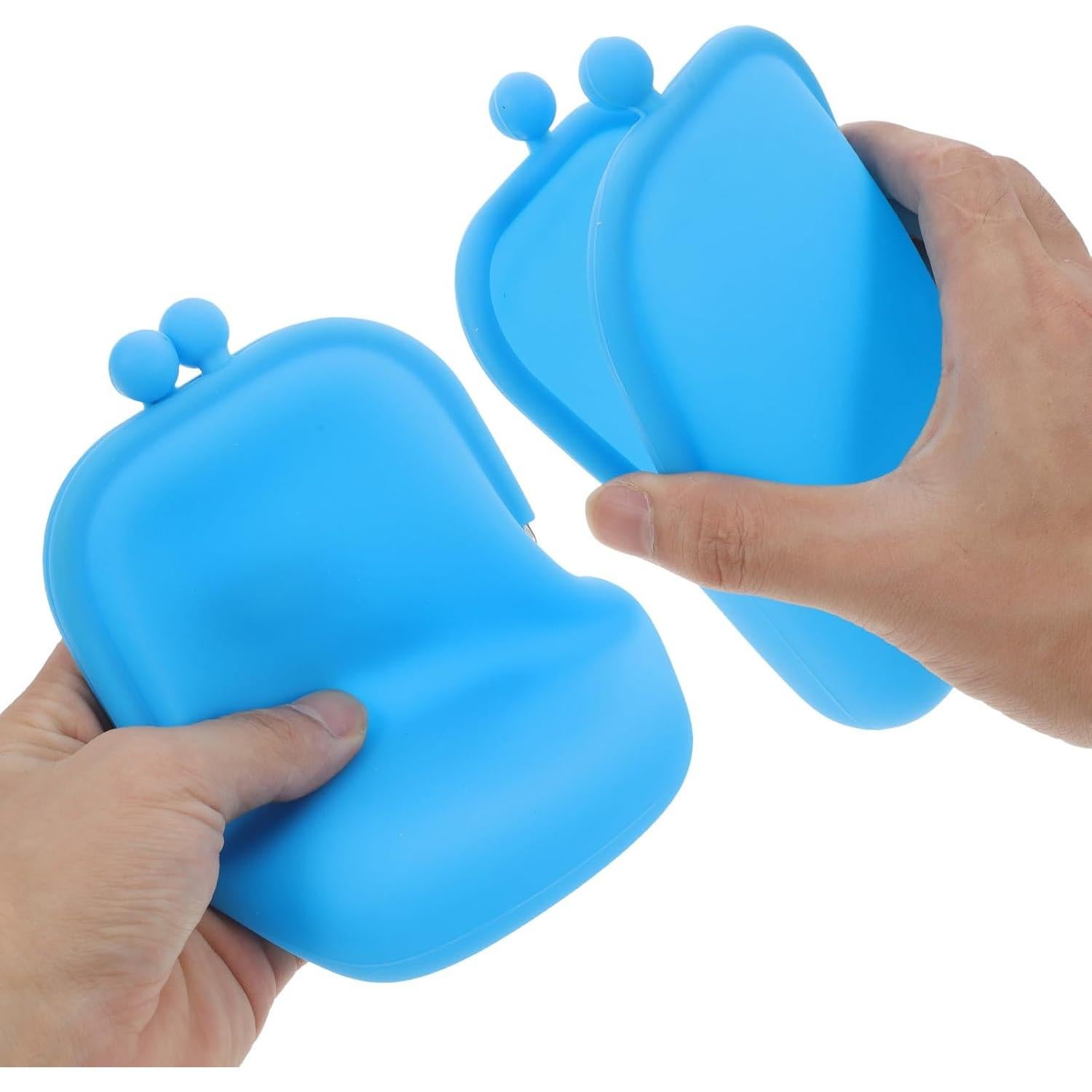 Monedero de Silicona Abaodam 16.5x12cm Azul Mini