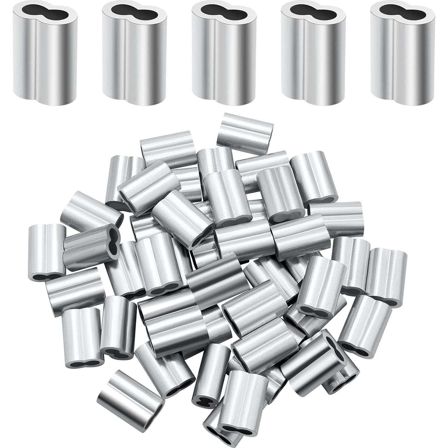 Manga de Crimpado de Aluminio 30PCS 6mm Petutu