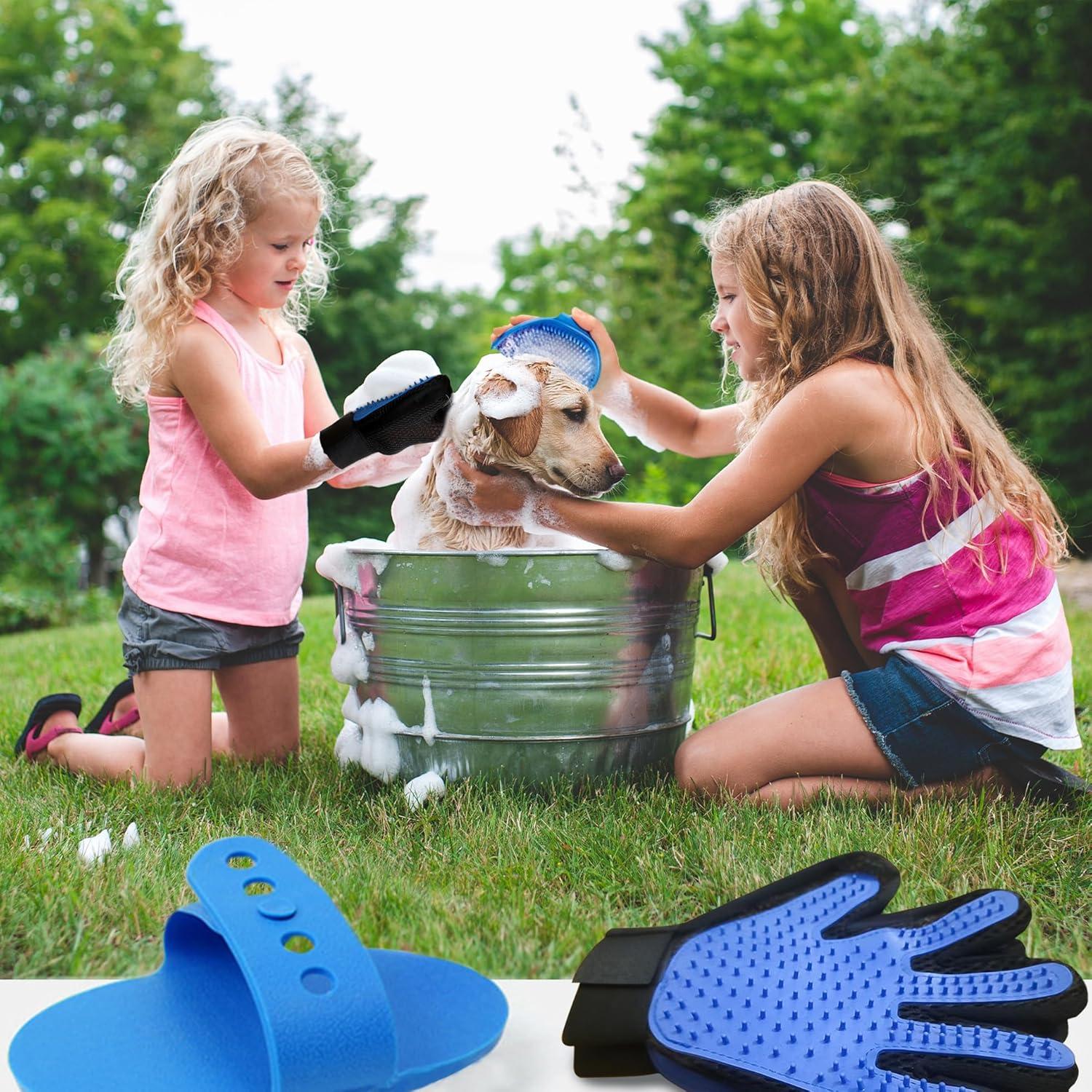 Juego de Guantes de Cuidado para Mascotas 1TO3GO con 185 Puntas