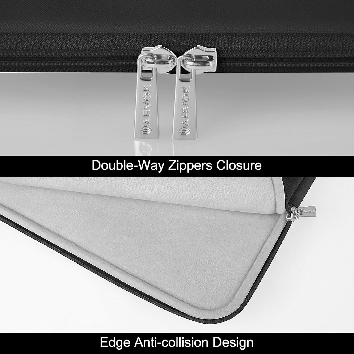 Funda Impermeable ARVOK para Laptop 13" Negro - Protección Múltiple