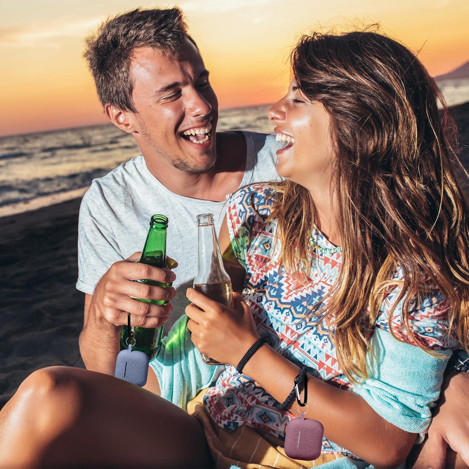 Funda de Silicona IMIVIO para AirPods 4ta Generación Azul Gris