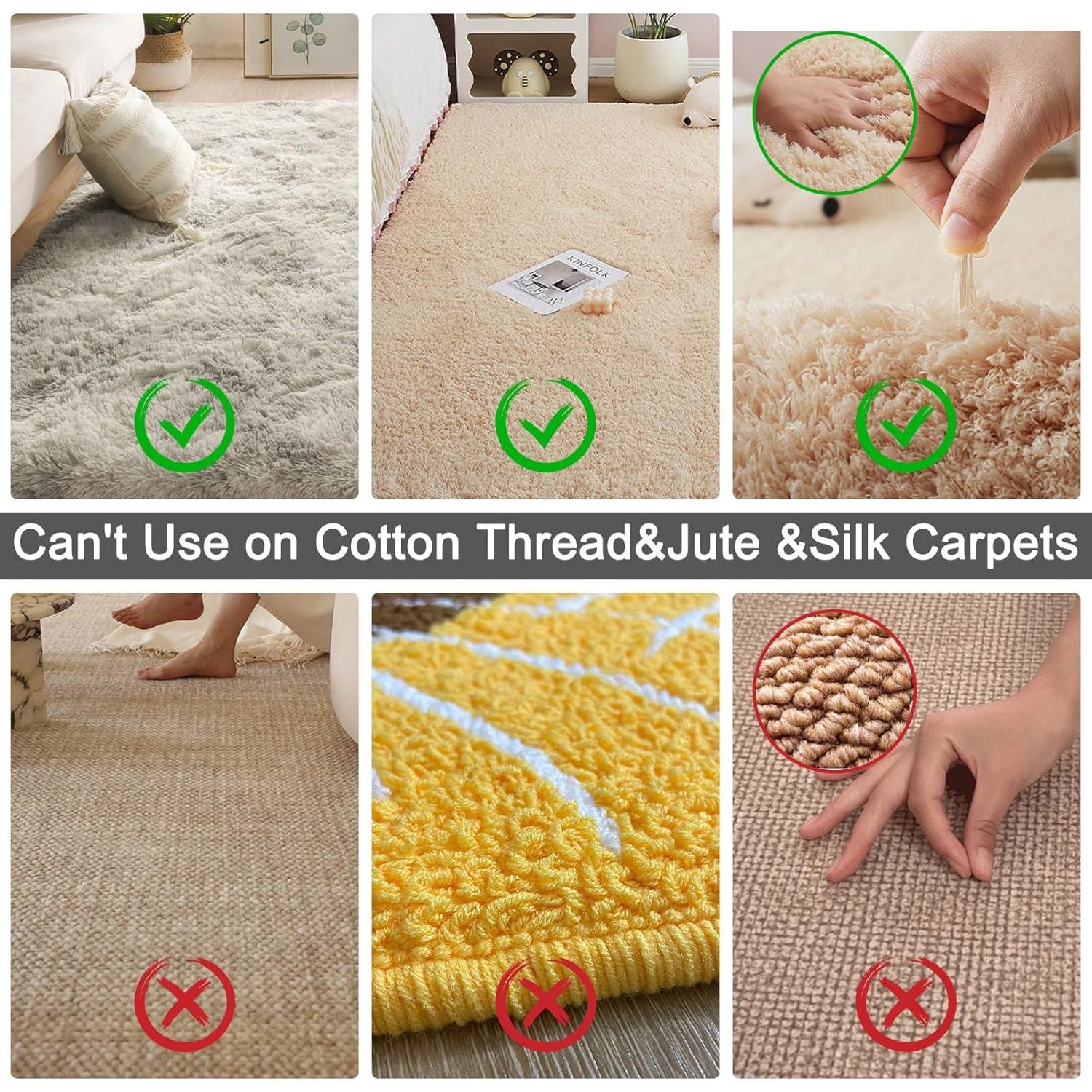 Rastrillo de Alfombra Eaersan 60" Ajustable para Pelo de Mascotas