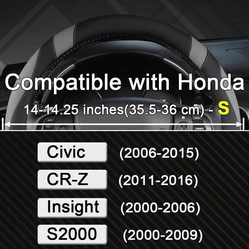 Cubierta de Volante West Llama para Honda Civic, CR-Z, S2000 35.5-36 cm