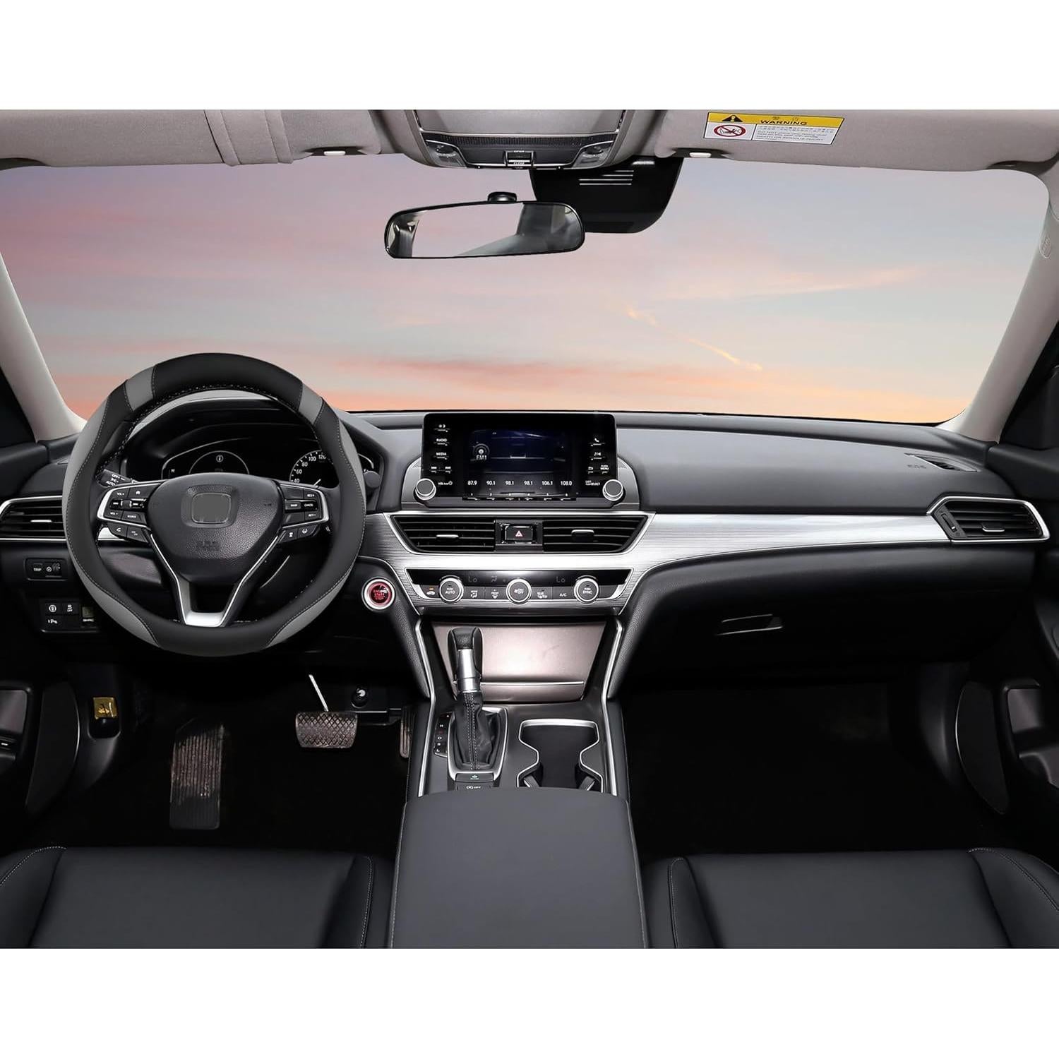 Cubierta de Volante West Llama para Honda Civic, CR-Z, S2000 35.5-36 cm