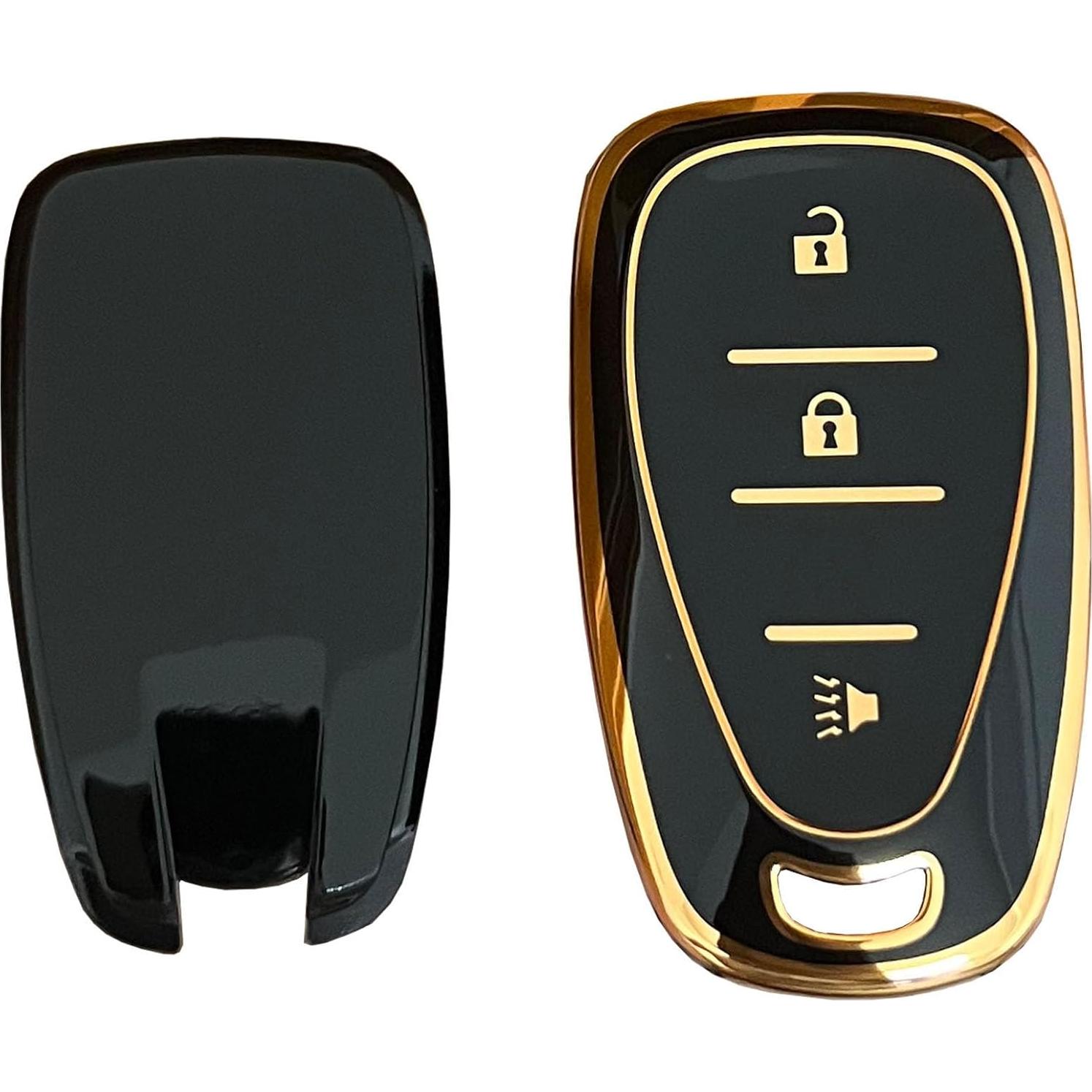 Cubierta de llave Chevrolet Blazer/Sonic/Equinox 2016-2021 Oro-Negro