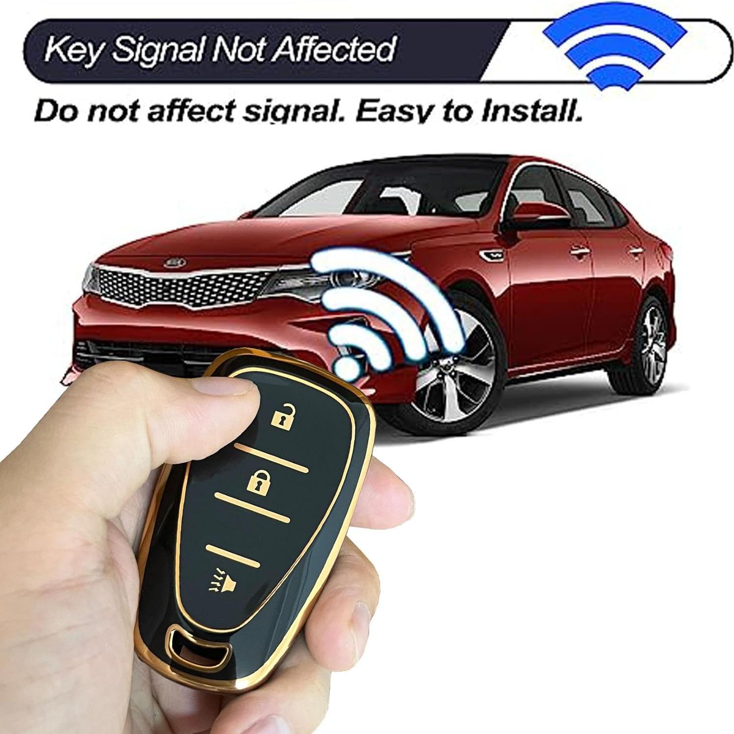 Cubierta de llave Chevrolet Blazer/Sonic/Equinox 2016-2021 Oro-Negro