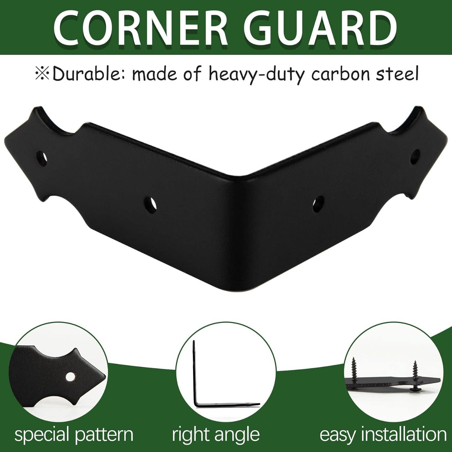 Protectores de Esquinas de Metal KOXHERO 8.89 cm 4 Piezas