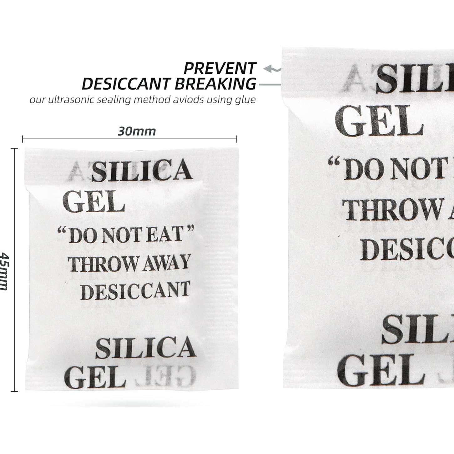 200 Paquetes de Gel de Sílice 1g Wisesorbent - Absorbente Seguro para Alimentos