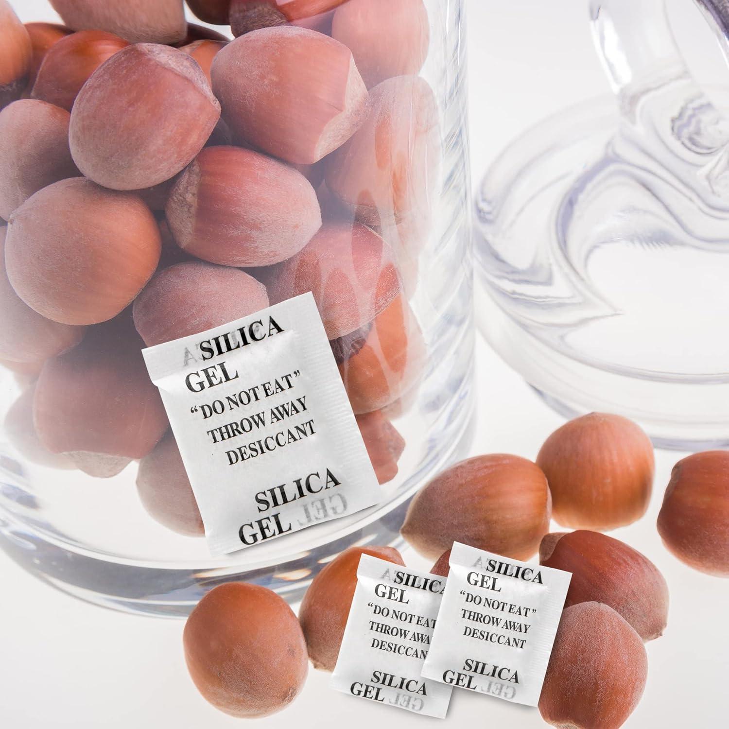 200 Paquetes de Gel de Sílice 1g Wisesorbent - Absorbente Seguro para Alimentos