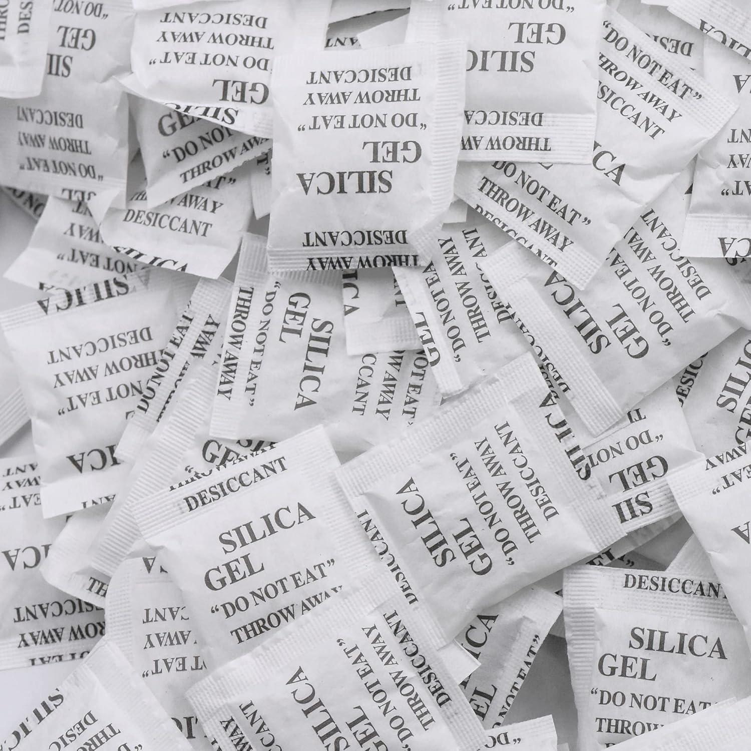 200 Paquetes de Gel de Sílice 1g Wisesorbent - Absorbente Seguro para Alimentos