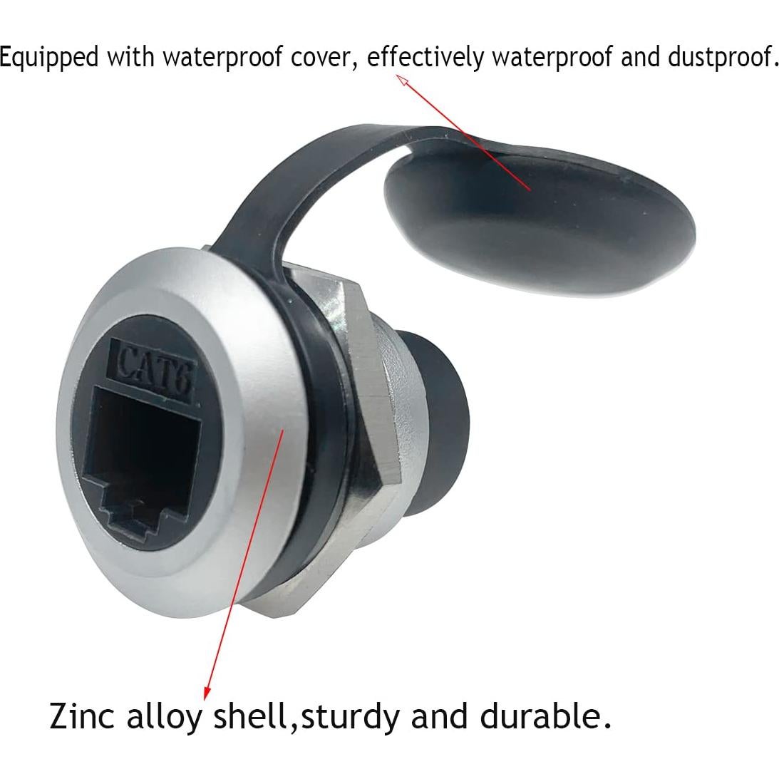 Acoplador RJ45 CAT6 PENGLIN 2PCS Femenino a Femenino