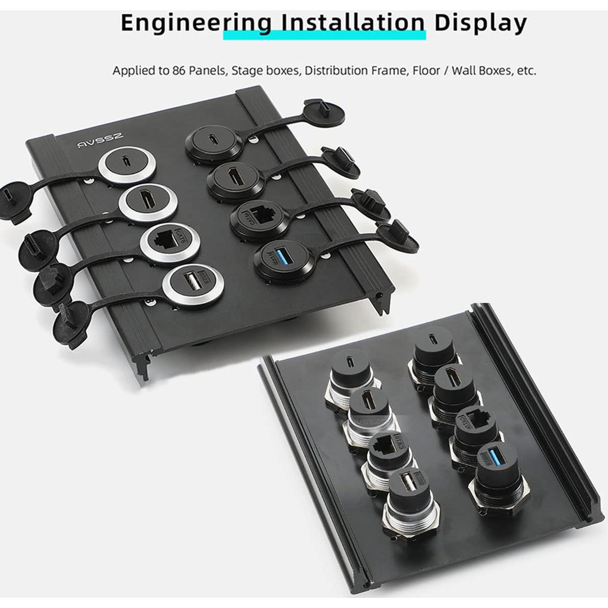 Acoplador RJ45 CAT6 PENGLIN 2PCS Femenino a Femenino