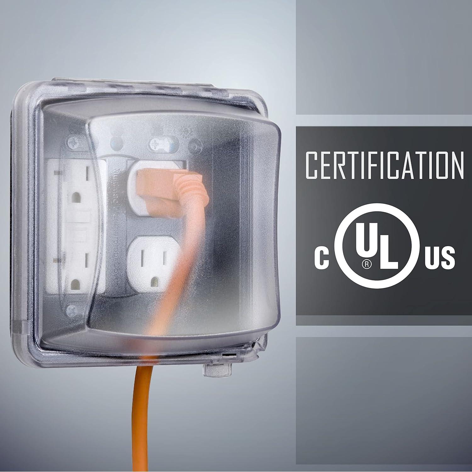 Cubierta a Prueba de Clima TayMac MM2410C 2 Ganglios 14cm