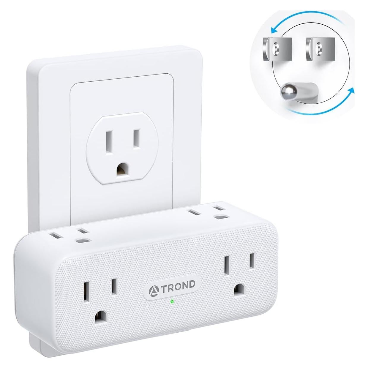 Extensor de Enchufe TROND 6 Salidas Rotatorio 360° 900J