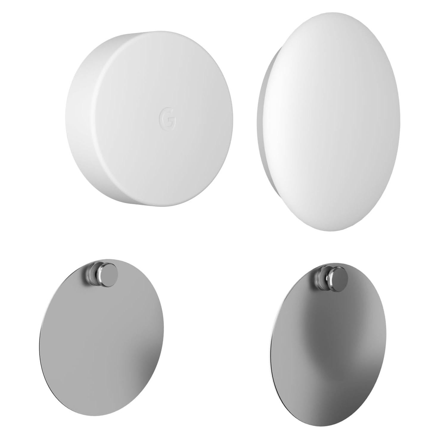 Soporte de Pared Teccle para Sensor de Temperatura Nest - 2 Paquete, Acero Inoxidable, Sin Agujeros