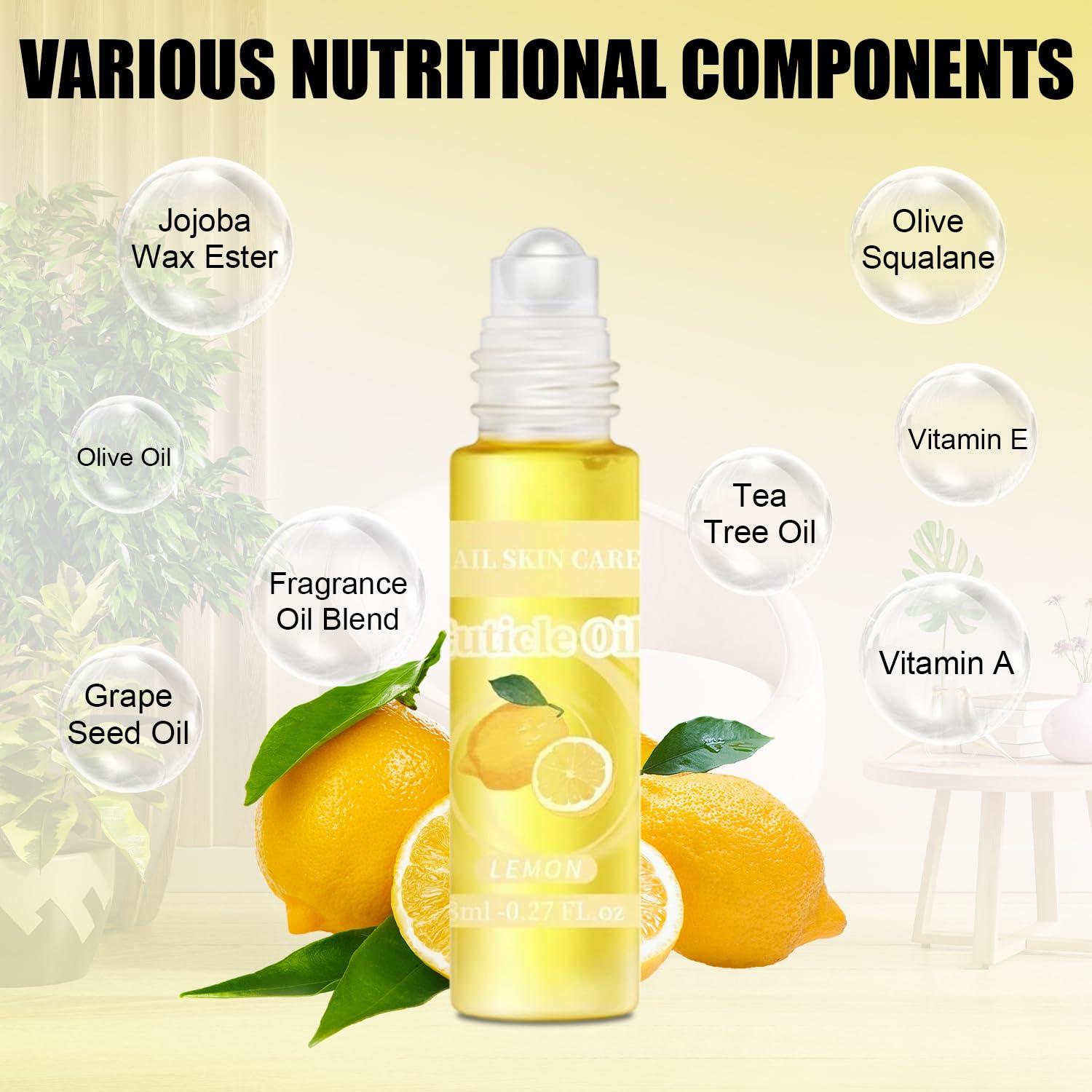 Aceite Natural para Cutículas HiLemon 1.48 ml x 5 - Hidratante