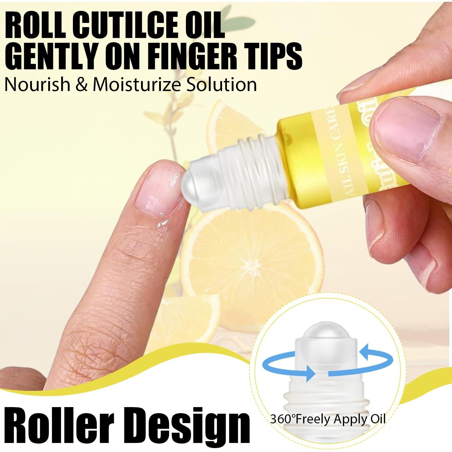 Aceite Natural para Cutículas HiLemon 1.48 ml x 5 - Hidratante