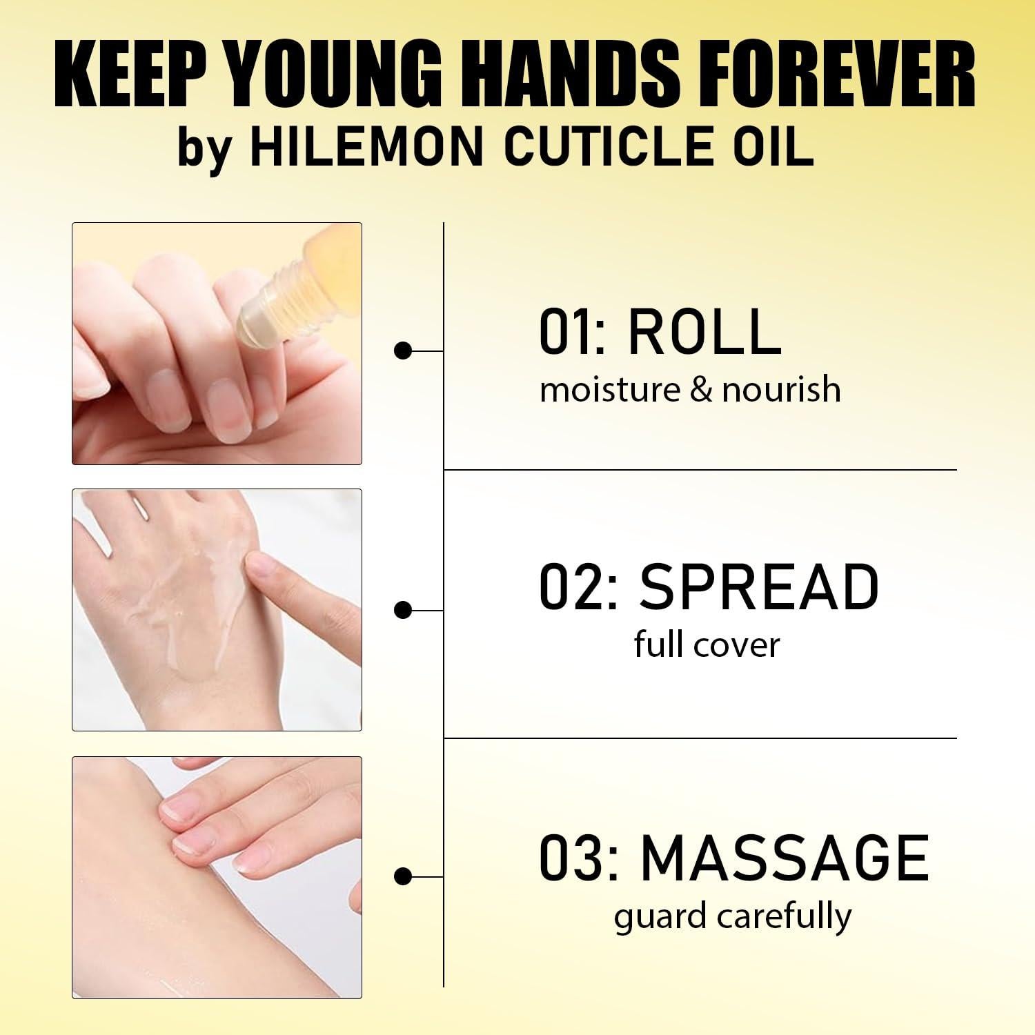 Aceite Natural para Cutículas HiLemon 1.48 ml x 5 - Hidratante