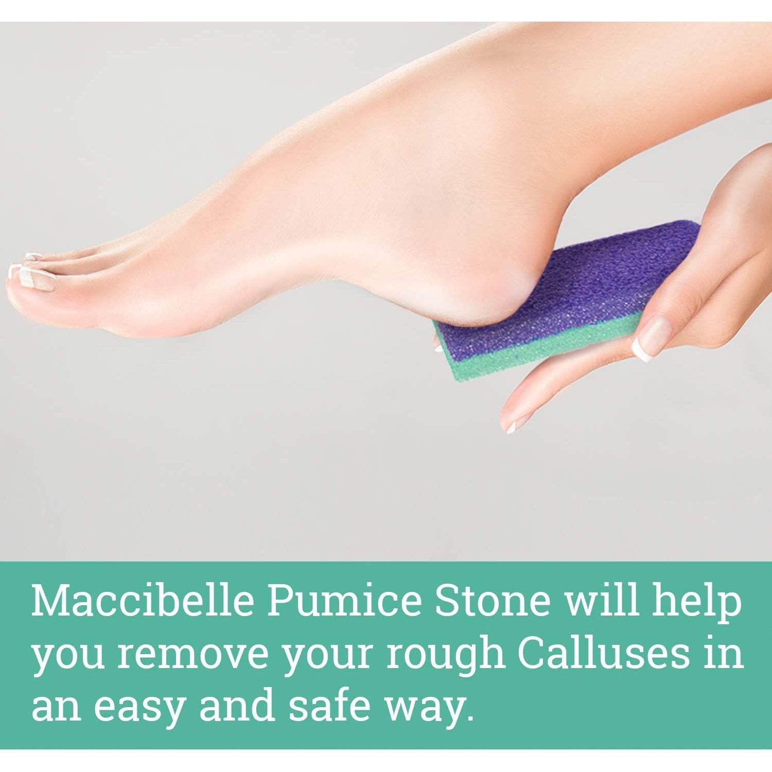 Piedra Pómez Exfoliadora para Pies Maccibelle 12.7x5.1cm