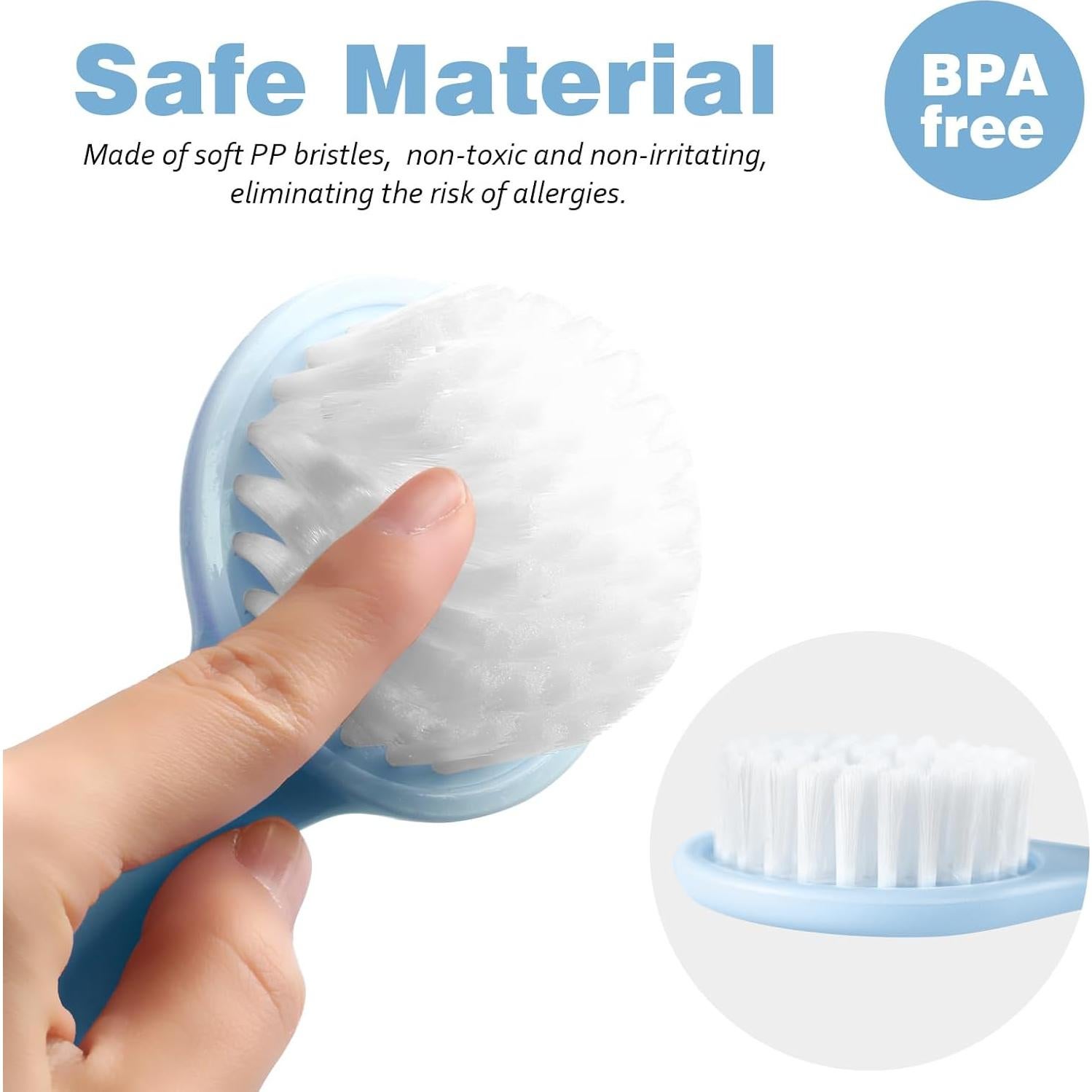 Juego de Peine y Cepillo para Bebés Bloomlet Azul