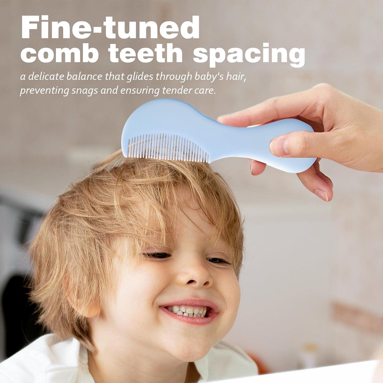 Juego de Peine y Cepillo para Bebés Bloomlet Azul