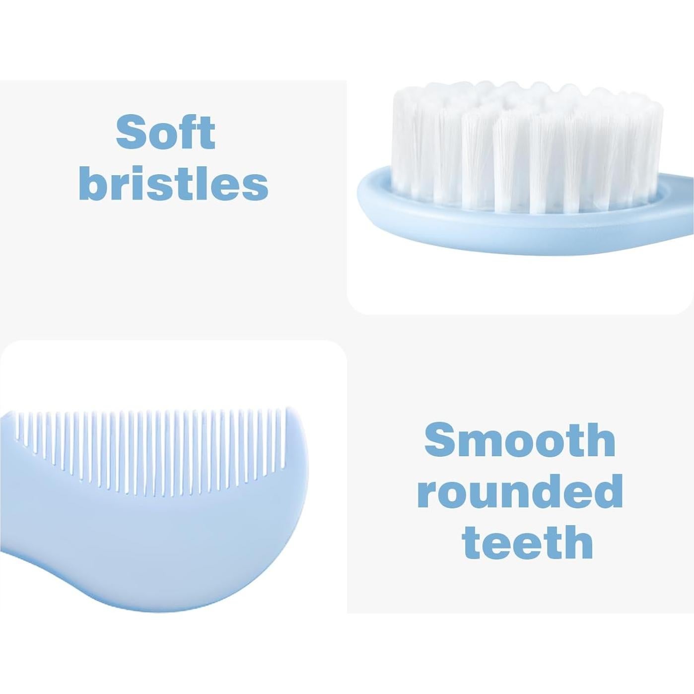 Juego de Peine y Cepillo para Bebés Bloomlet Azul