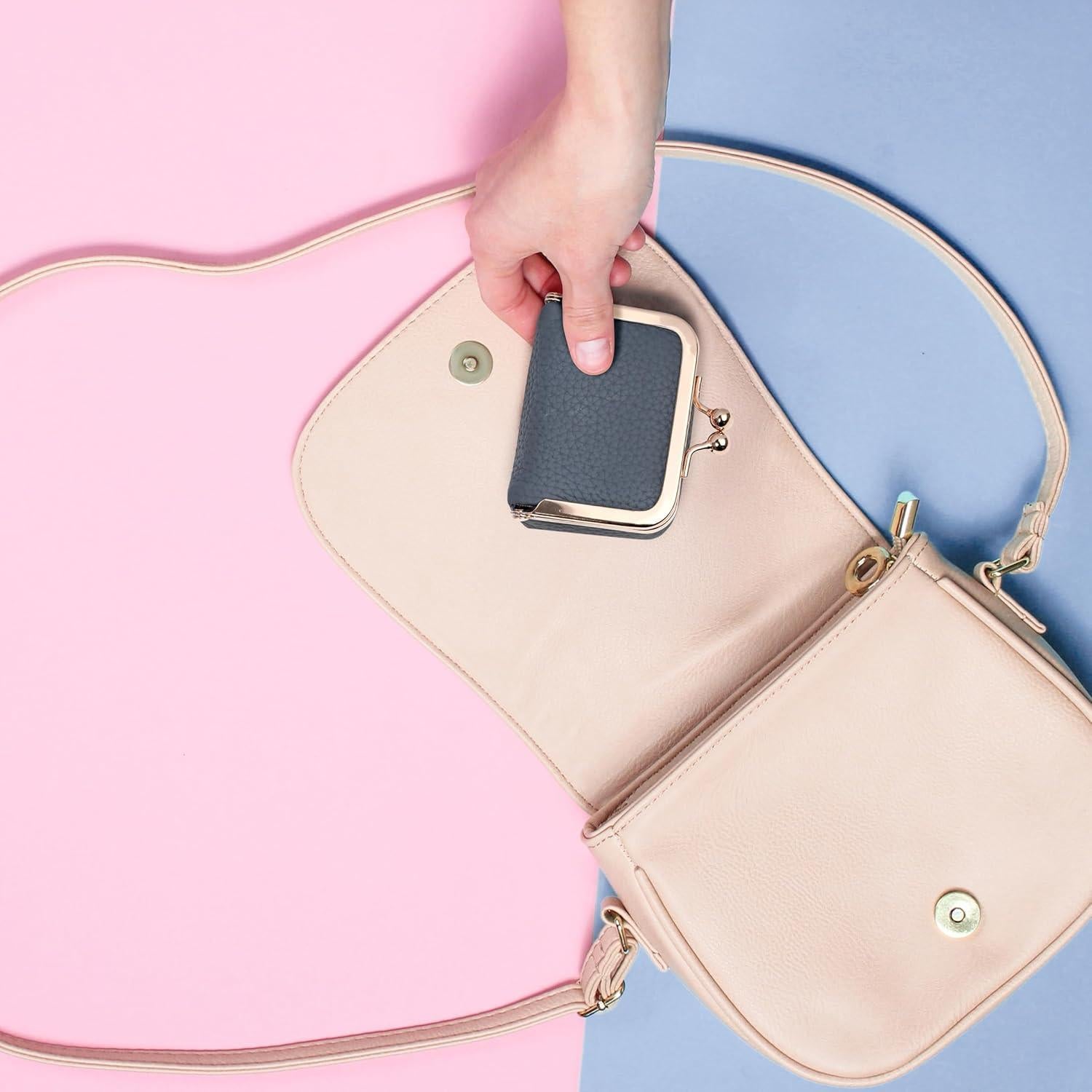 Estuche de Joyería Zivyes de Cuero Genuino Azul 7.6 cm