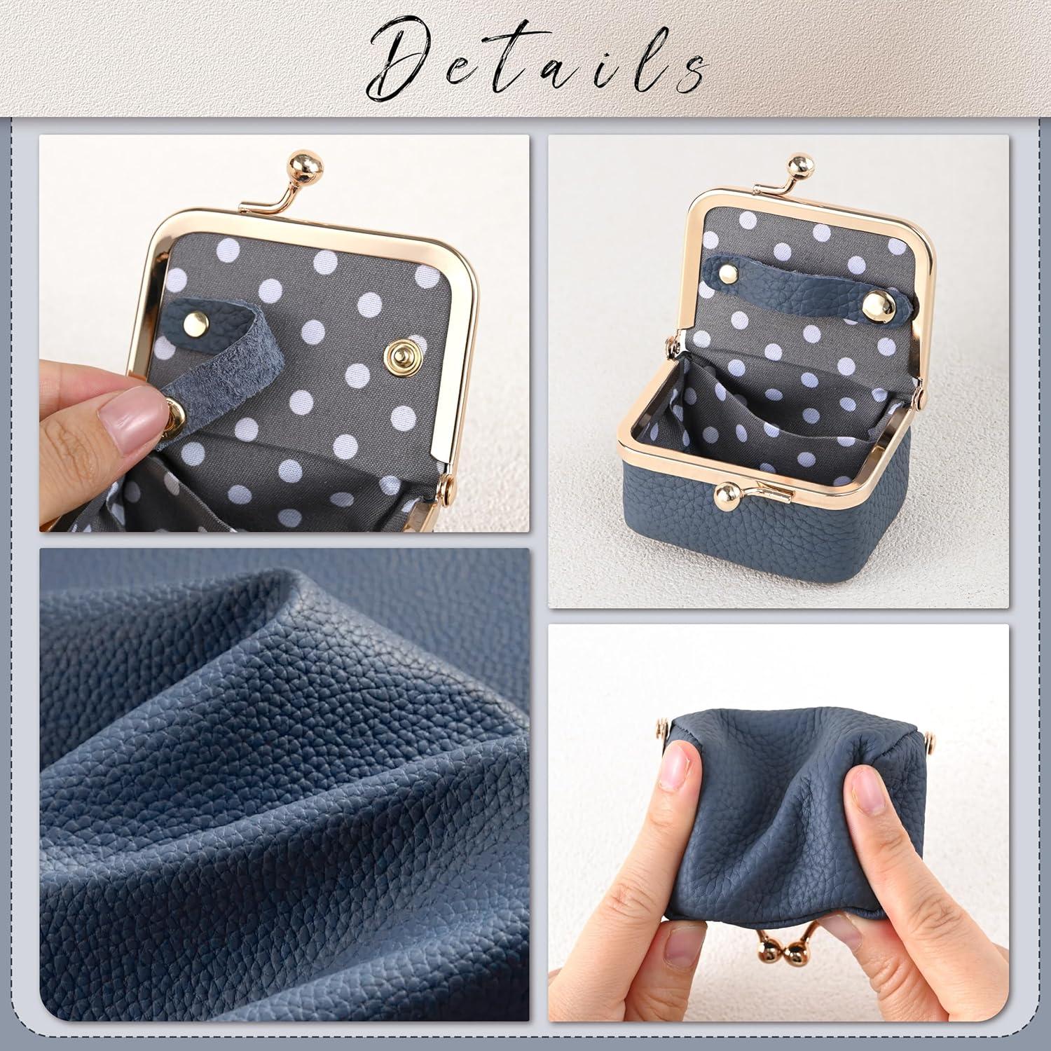 Estuche de Joyería Zivyes de Cuero Genuino Azul 7.6 cm