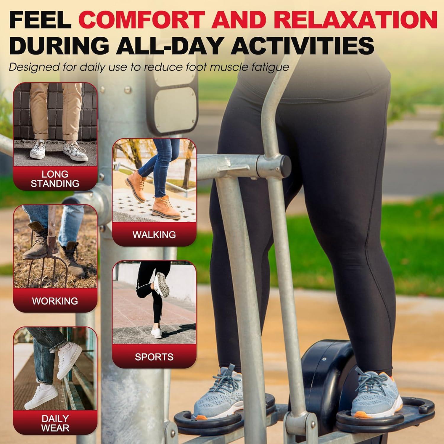 Plantillas Trooer para Fascitis Plantar Soporte Alto Negro XS