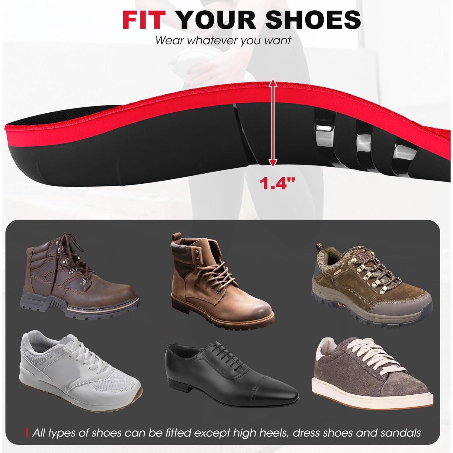 Plantillas Trooer para Fascitis Plantar Soporte Alto Negro XS