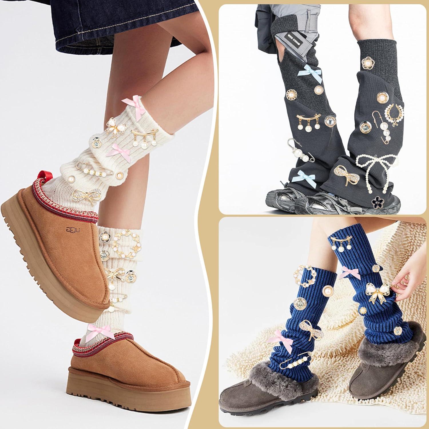 Kit de 60 Alfileres de Seguridad ELLEWIN con Charms Dorados